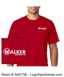 Red Embroidered T-Shirt Design Zoom